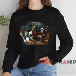 Batman Villains Poker T shirt Black Sweatshirt