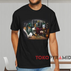 Batman Villains Poker T shirt Black T shirt