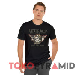 Battle Born Harley Davidson Carson City Nevada T shirt Black T shirt