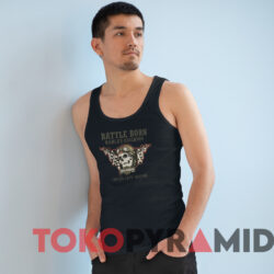 Battle Born Harley Davidson Carson City Nevada T shirt Black TankTop