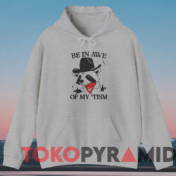 Be In Awe Of My 'tism Shirt Grey Hoodie