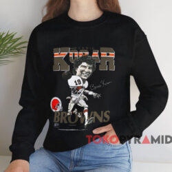 Bernie Kosar 19 Cleveland Browns Caricature Shirt Black Sweatshirt