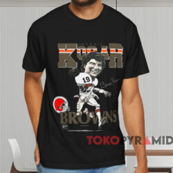 Bernie Kosar 19 Cleveland Browns Caricature Shirt Black T shirt