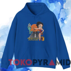 Betty Boop Get Your Kicks On Route 66 T-shirt 3 Betty Boop Get Your Kicks On Route 66 T shirt Blue Hoodie