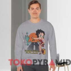 Betty Boop Get Your Kicks On Route 66 T-shirt 2 Betty Boop Get Your Kicks On Route 66 T shirt Grey Sweatshirt