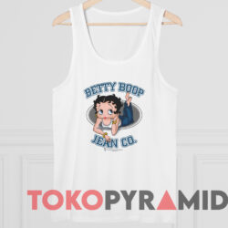 Betty Boop Jean Co T-shirt 4 Betty Boop Jean Co T shirt White TankTop