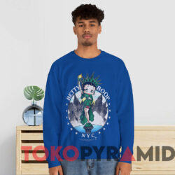 Betty Boop New York City T-shirt 2 Betty Boop New York City T shirt Blue Sweatshirt