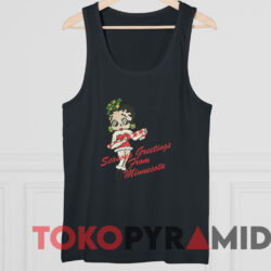 Betty Boop Seasons Greetings From Minnesota T-shirt 4 Betty Boop Seasons Greetings From Minnesota T shirt Black TankTop