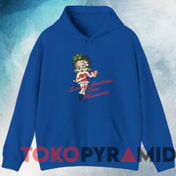 Betty Boop Seasons Greetings From Minnesota T-shirt 3 Betty Boop Seasons Greetings From Minnesota T shirt Blue Hoodie