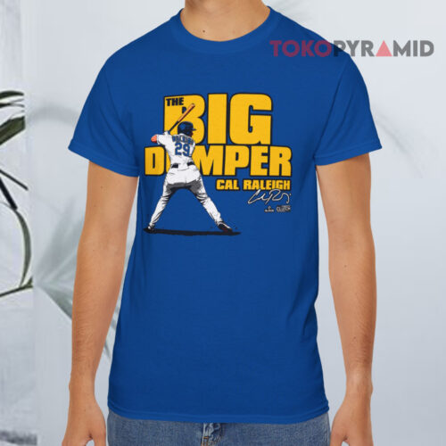 Big Dumper Cal Raleigh Mlbpa Blue T shirt Big Dumper Cal Raleigh Mlbpa Blue T shirt