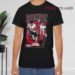 Bijan Robinson Atlanta Falcons Nflpa 2026 Black T shirt