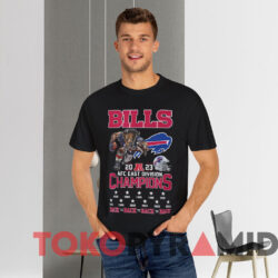 Bills 2023 Afc East Champions Let's Go Bills Shirt Black T shirt
