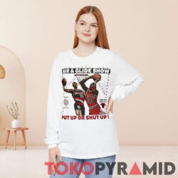 Blazers Bulls The 1992 NBA Air And Glide Show Put Up Or Shut Up Shirt 2 Blazers Bulls The 1992 Nba Air And Glide Show Put Up Or Shut Up Long Sleeve