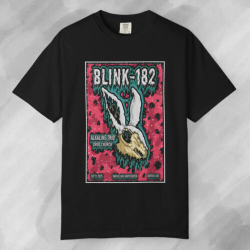 Blink 182 Fall Tour 2025 Darien Center Ny Poster T shirt Blink 182 Fall Tour 2025 Darien Center Ny Poster T shirt