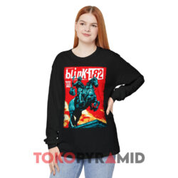 Blink-182 Madrid WiZink Center Poster Shirt 4 Blink 182 Madrid Wizink Center Poster Black Long sleeved