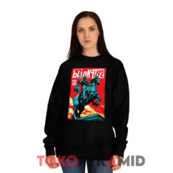 Blink-182 Madrid WiZink Center Poster Shirt 3 Blink 182 Madrid Wizink Center Poster Black Sweatshirt