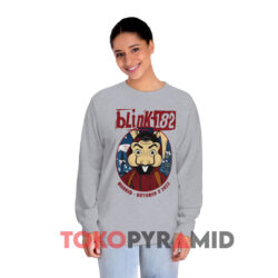 Blink-182 Tour Madrid WiZink Center Shirt 3 Blink 182 Tour Madrid Wizink Center Grey Long sleeved