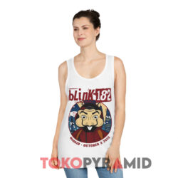 Blink 182 Tour Madrid Wizink Center White Tank Top