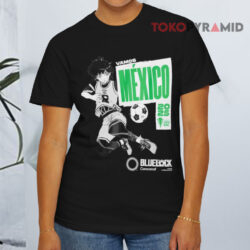 Blue Lock X Concacaf Go Mexico Bachira In Gold Cup 2025 Black T shirt