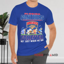 Bluey Abbey Road Florida Panthers Forever Not Just When We Win Blue T shirt