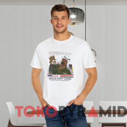Bootleg Bart Simpson Middle East Crisis T shirt White T shirt
