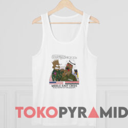 Bootleg Bart Simpson Middle East Crisis T shirt White TankTop