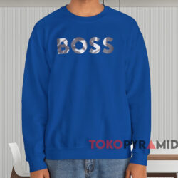 Boss Graphic Logo T-shirt 3 Boss Graphic Logo T shirt Blue Sweatshirt