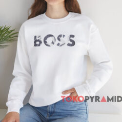 Boss Graphic Logo T-shirt 4 Boss Graphic Logo T shirt White Sweatshirt