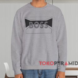 Boss Logo Artwork T-shirt 4 Boss Logo Artwork T shirt Grey Sweatshirt