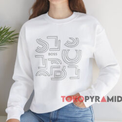 Boss Typographic Artwork T-shirt 4 Boss Typographic Artwork T shirt White Sweatshirt