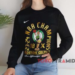 Boston Celtics 18 time 2024 Nba Finals Champions Shirt Black Sweatshirt