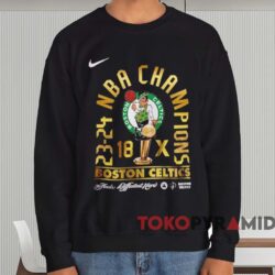 Boston Celtics 18 time 2024 Nba Finals Champions Shirt Black Sweatshirt