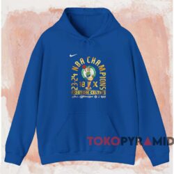 Boston Celtics 18 time 2024 Nba Finals Champions Shirt Blue Hoodie