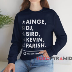 Boston Celtics 1986 Nba Champions T shirt Navy Sweatshirt