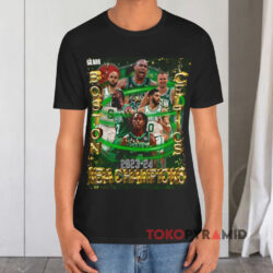 Boston Celtics 2023 24 Nba Champions Black T shirt