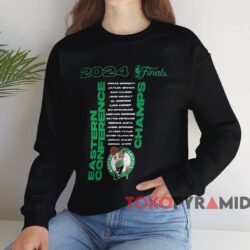 Boston Celtics 2024 Eastern Conference Champions Jump Ball Roster Shirt 3 Boston Celtics 2024 Eastern Conference Champions Jump Ball Roster Shirt Black Sweatshirt