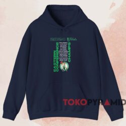 Boston Celtics 2024 Eastern Conference Champions Jump Ball Roster Shirt 2 Boston Celtics 2024 Eastern Conference Champions Jump Ball Roster Shirt Navy Hoodie
