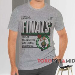 Boston Celtics 2024 Eastern Conference Champions Locker Room Shirt Grey T shirt