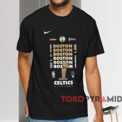 Boston Celtics 2024 Nba Finals Champions Celebration Expressive Shirt Black T shirt