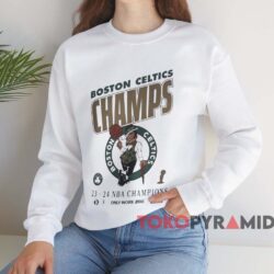 Boston Celtics 2024 NBA Finals Champions Celebration Roster Shirt 3 Boston Celtics 2024 Nba Finals Champions Celebration Roster Shirt White Sweatshirt