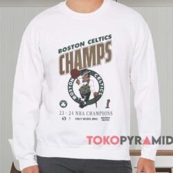Boston Celtics 2024 NBA Finals Champions Celebration Roster Shirt 4 Boston Celtics 2024 Nba Finals Champions Celebration Roster Shirt White Sweatshirt