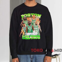 Boston Celtics 2024 Team Player Championship Shirt Black Sweatshirt