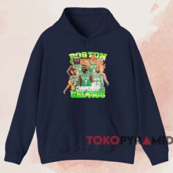 Boston Celtics 2024 Team Player Championship Shirt Navy Hoodie