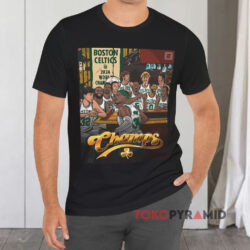Boston Celtics 2024 World Champions Celtics’ Legends Poster Black T shirt