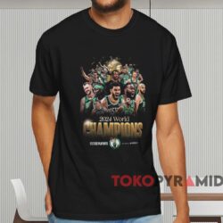 Boston Celtics 2024 World Champions Shirt Black T shirt