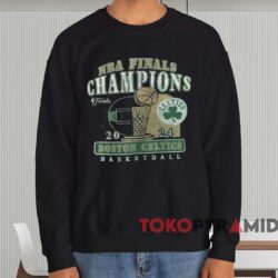 Boston Celtics '47 2024 Nba Finals Champions Courtside Franklin Shirt Black Sweatshirt