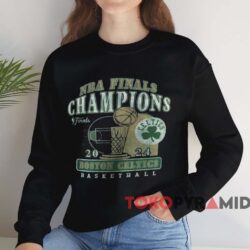 Boston Celtics '47 2024 Nba Finals Champions Courtside Franklin Shirt Black Sweatshirt