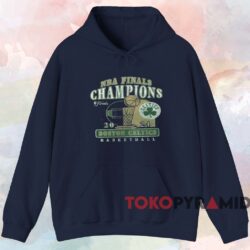 Boston Celtics '47 2024 Nba Finals Champions Courtside Franklin Shirt Navy Hoodie