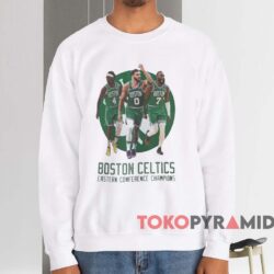 Boston Celtics Eastern Conference Champions Shirt 4 Boston Celtics Eastern Conference Champions Shirt White Sweatshirt