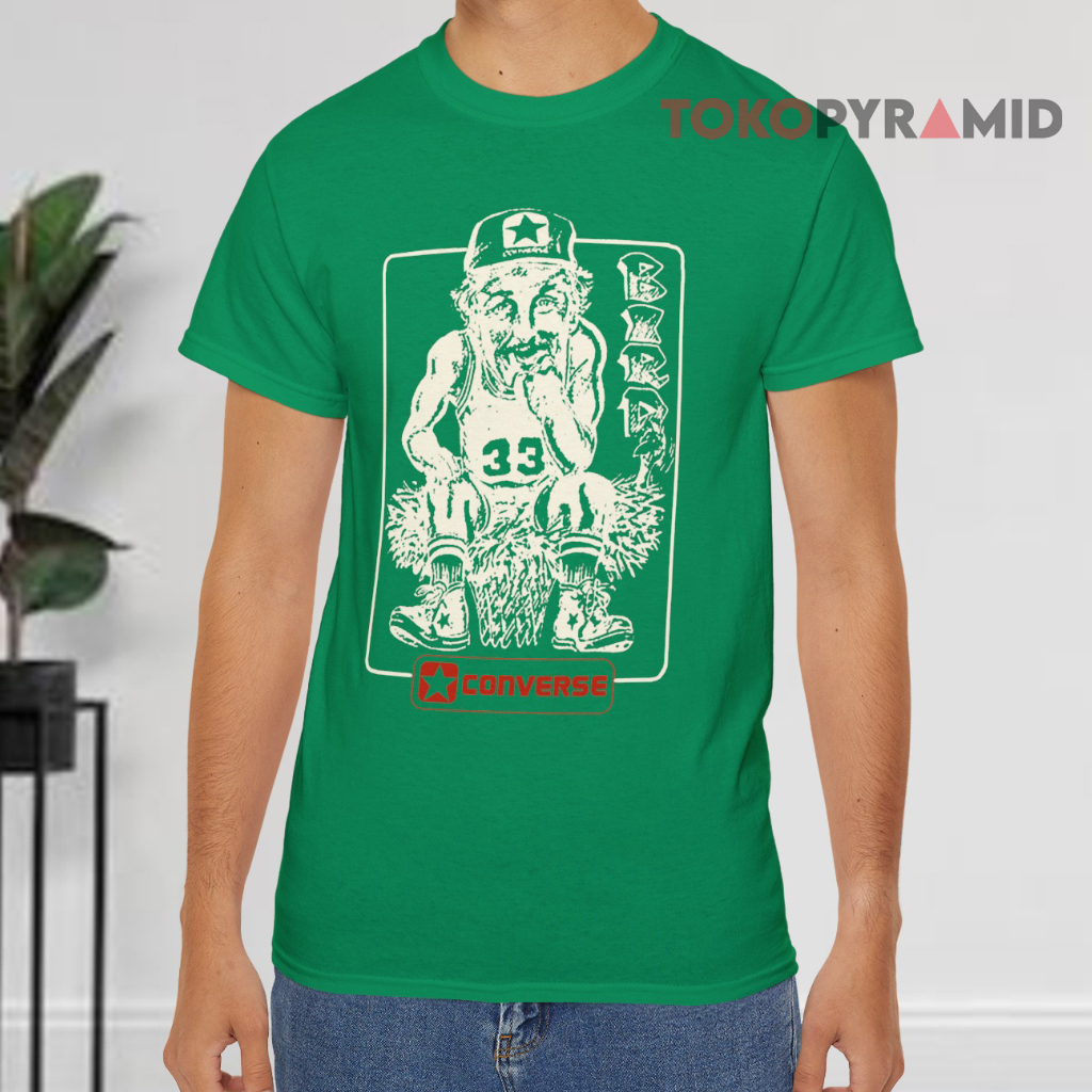 Boston Celtics Larry Bird Converse Green T shirt Boston Celtics Larry Bird Converse Green T shirt